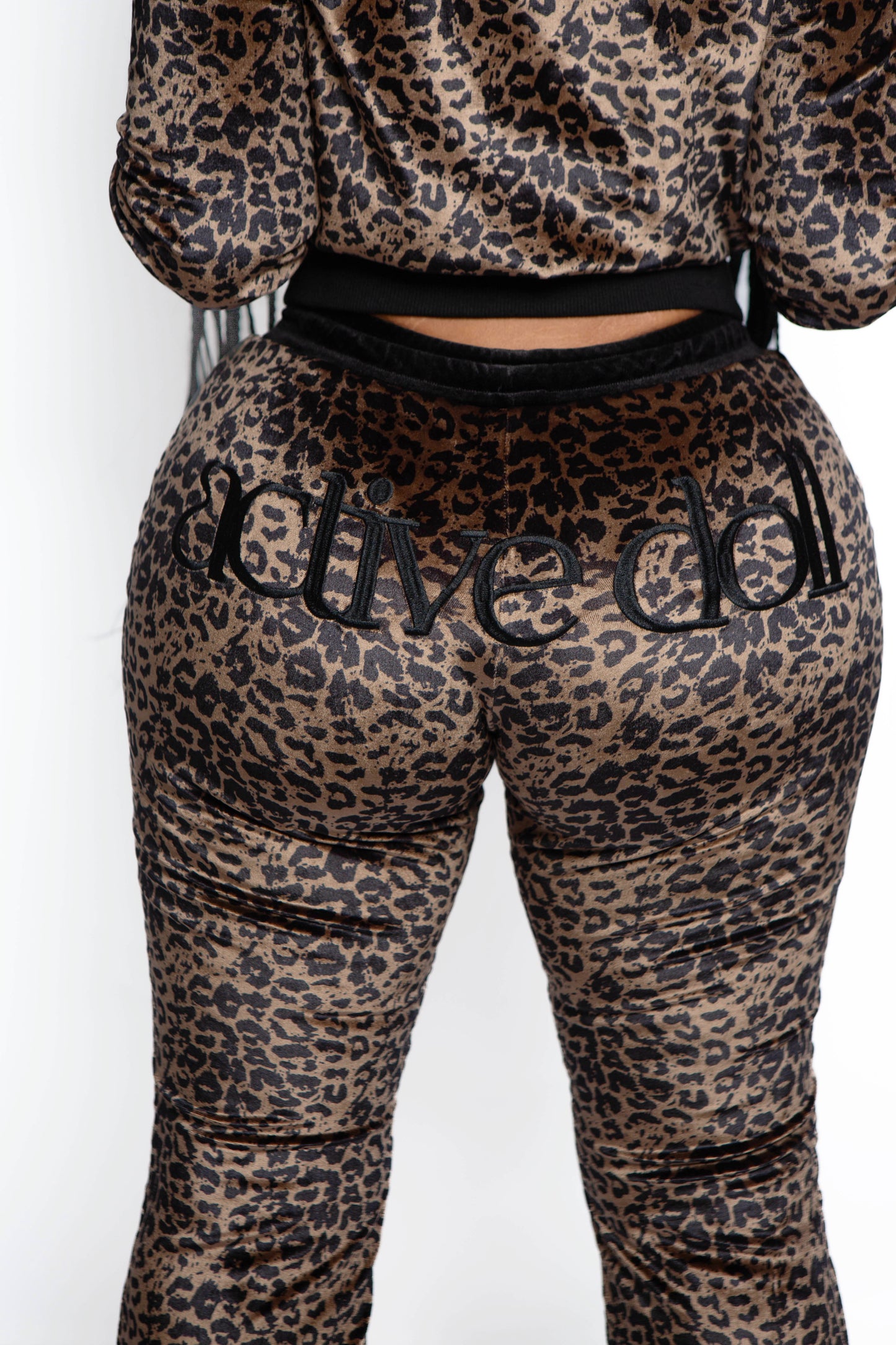 Black Brat Doll Reversible Velour Track PANTS ONLY