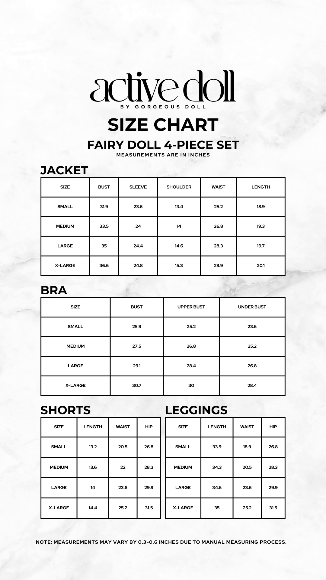 Fairy Doll 4 Piece Set