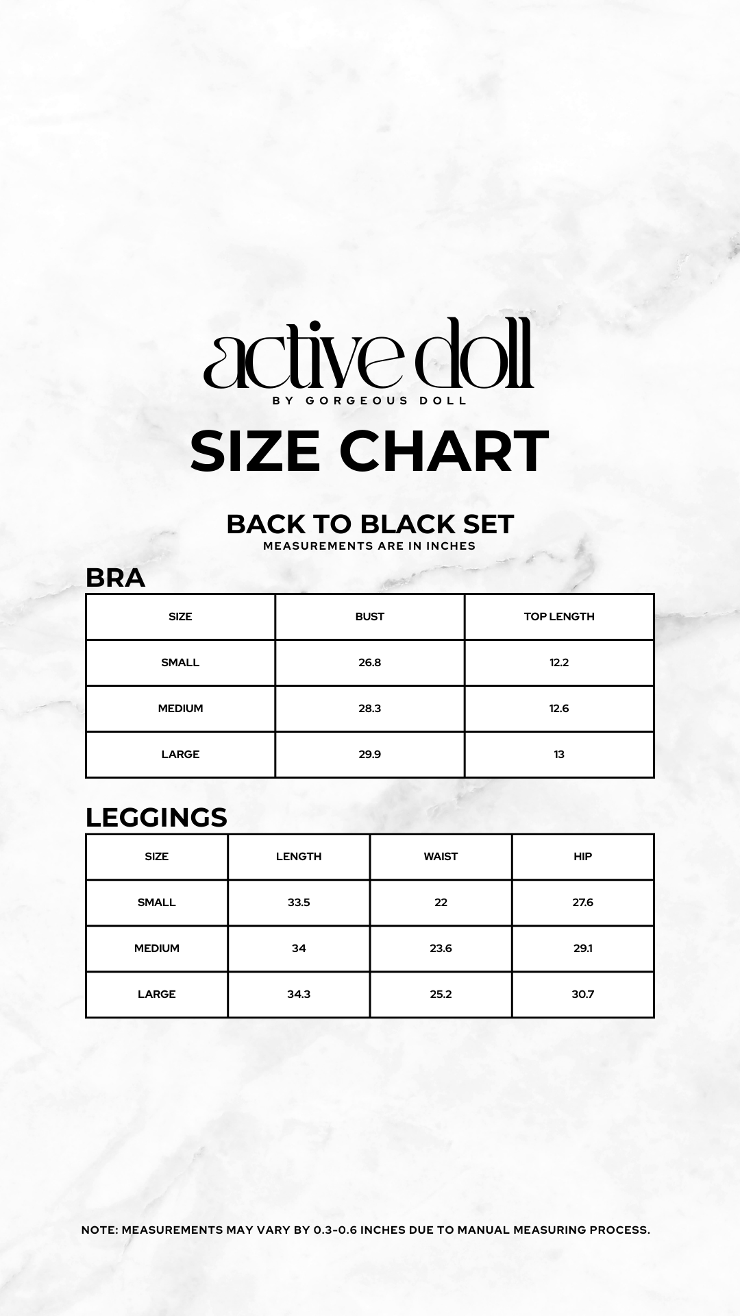 Back To Black Doll Set