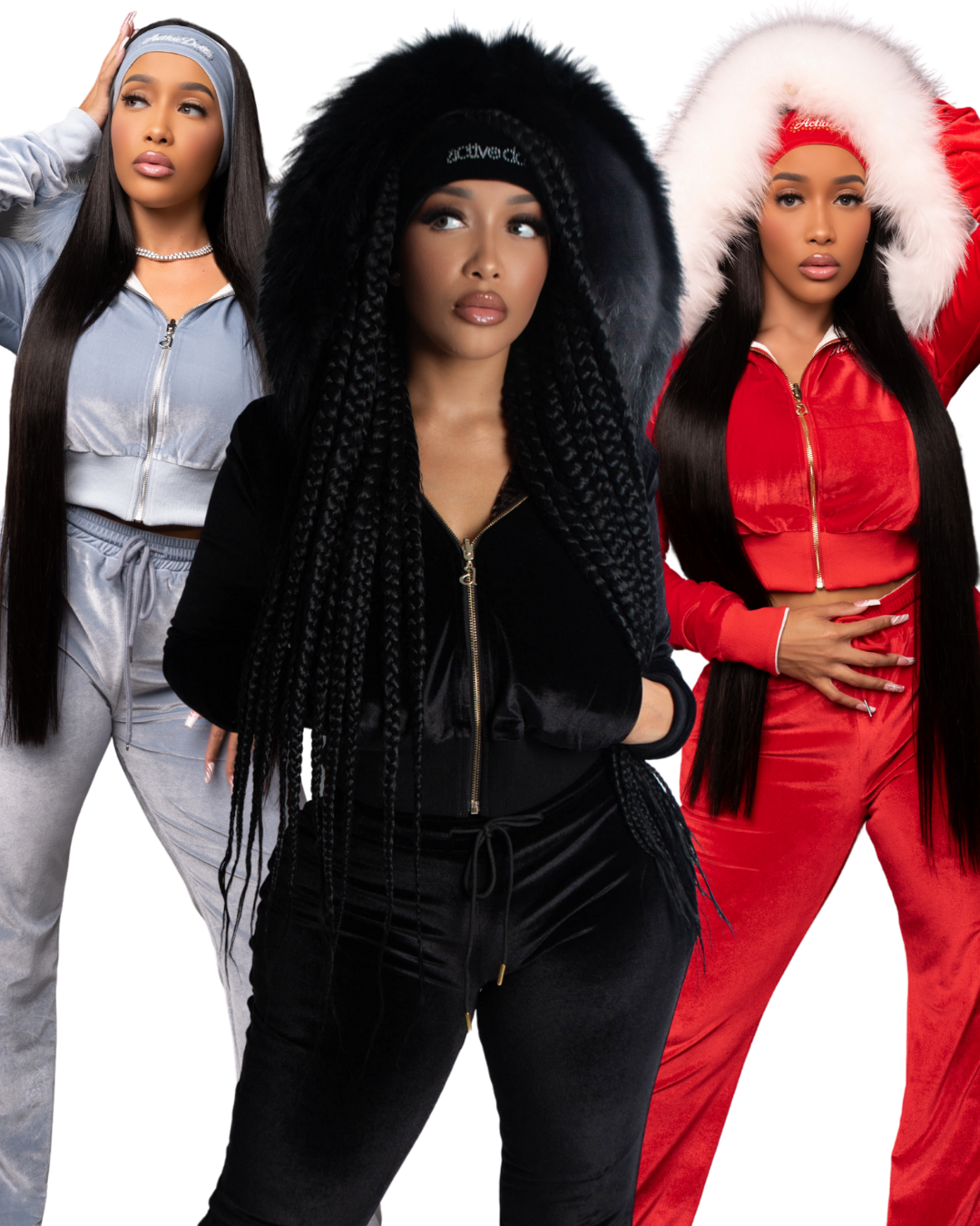 Buy 3 Brat Doll Reversible Velour Tracksuits