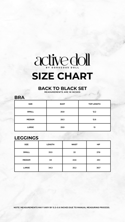 Back To Black Doll Set