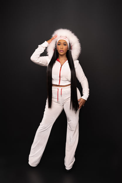 Red Brat Doll Reversible Velour Tracksuit